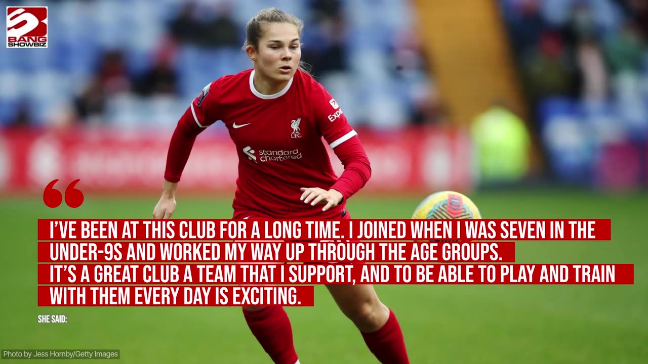 Lucy Parry loves playing for Liverpool at Anfield