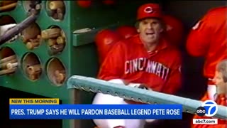 Trump says he will posthumously pardon baseball legend Pete Rose