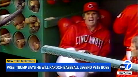 Trump says he will posthumously pardon baseball legend Pete Rose