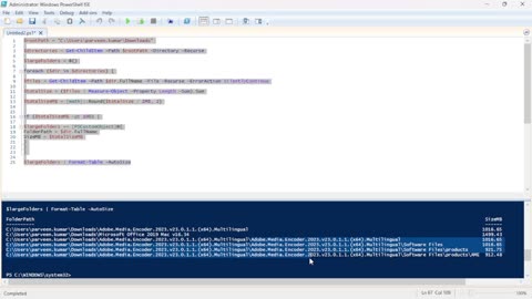 Identify and List Large Folders Using PowerShell