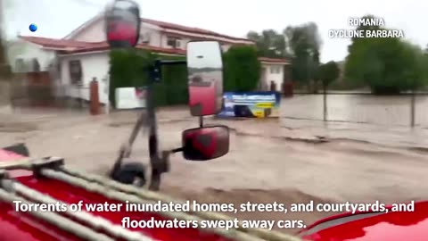 La Roumanie a été frappée par un puissant cyclone tandis que la Turquie a été frappée par la grêle