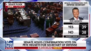 Senator Tom Tillis has voted for Pete Hegseth so it looks like Hegseth has the nomination