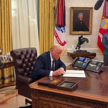 President Trump signs an Executive Order declassifying records on JFK, RFK, and MLK Jr