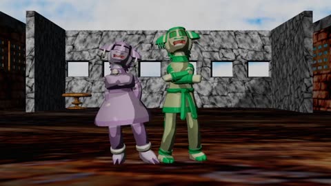 Delta And Tengoku Together As Friends.