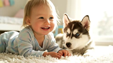 ASMR_Child_and_Husky_Puppy