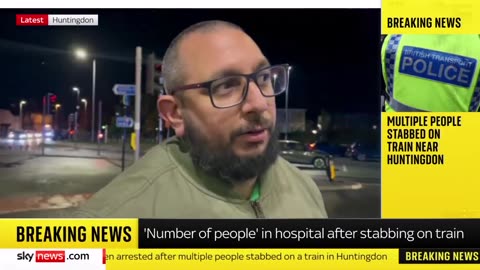 Listen to an eyewitness about the stabbing on LNER train to Huntingdon: