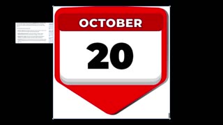 i will be back on OCT 20th