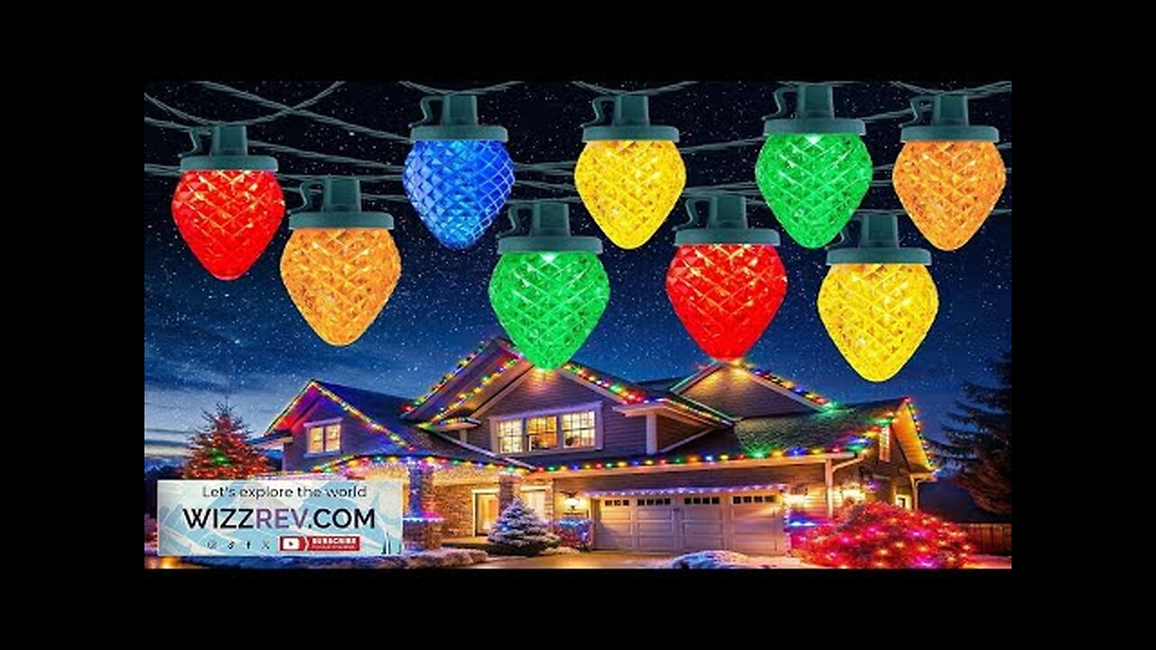 C9 Christmas Lights Outdoor 114 Feet 150 LED C9 String Lights Review