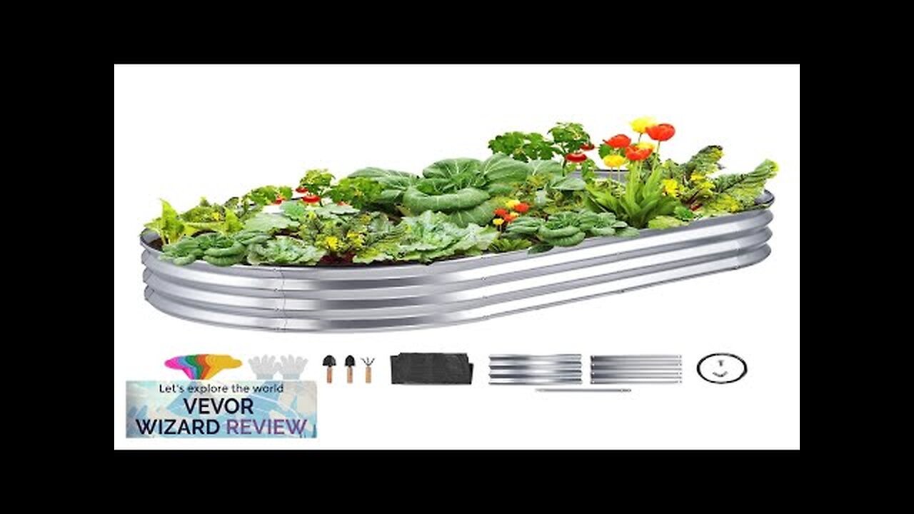 VEVOR Raised Garden Bed 70.9x35.4x11 inch Galvanized Metal Planter Box Outdoor Planting Review