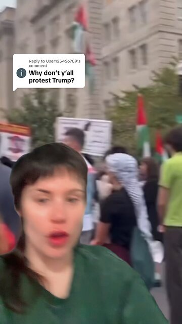 “wHy aReNt yOu pRoTeStInG tRuMp!?”