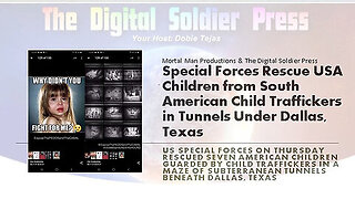 Special Forces Rescue Children from Traffickers Under Dallas Texas