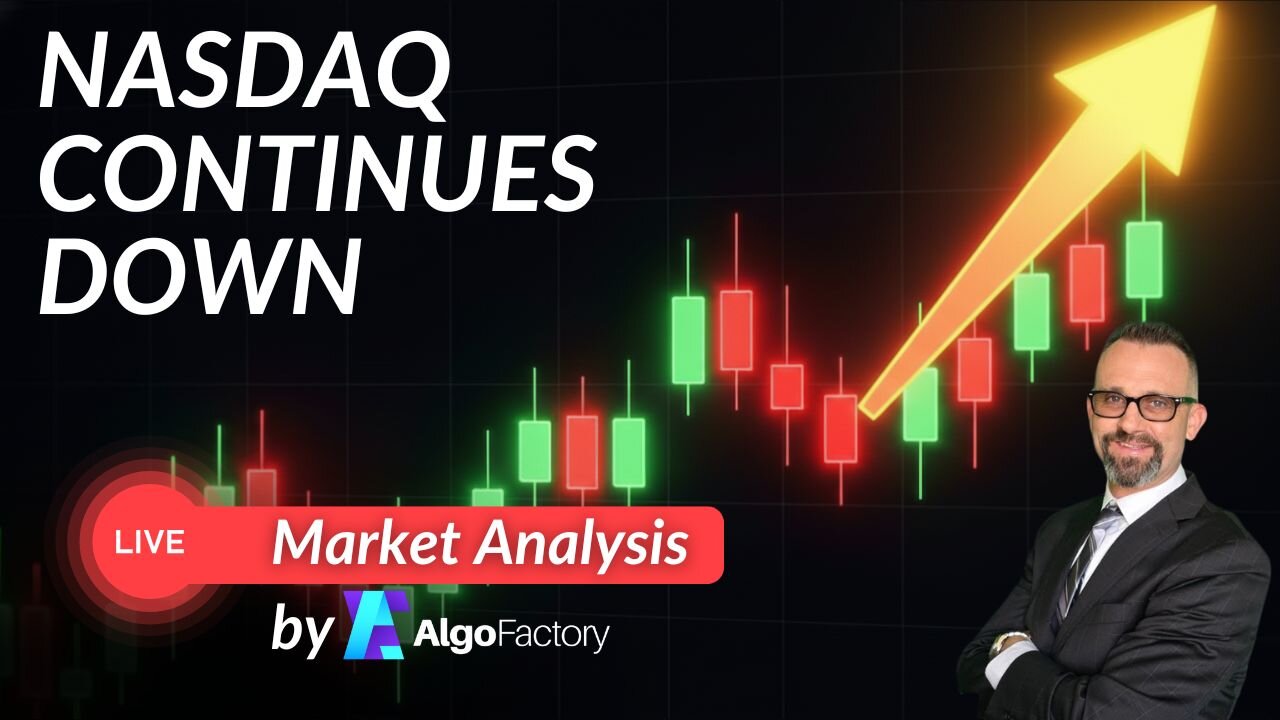 $NASDAQ Continues Down - Live Trading 2/17/2026