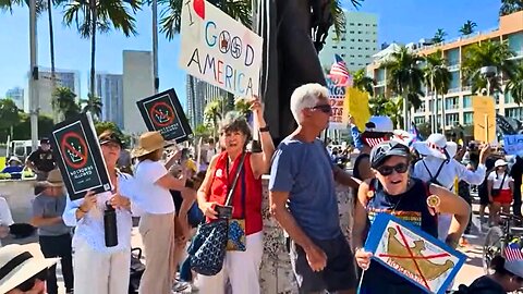 No Latins at Miami No Kings Protest