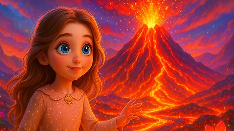 O VULCÃO ADORMECIDO QUE BRILHAVA | HISTÓRIA INFANTIL SOBRE MAGIA E NATUREZA
