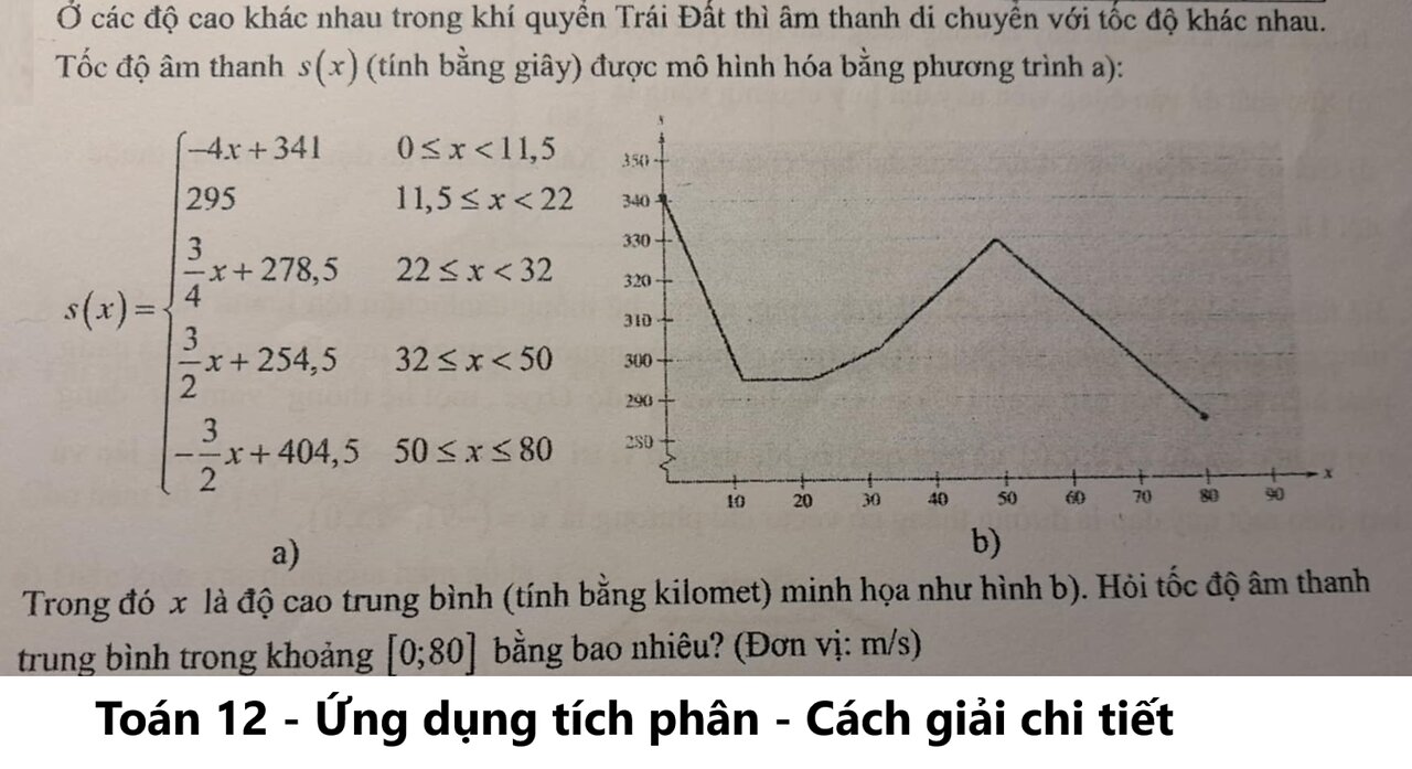 Toán 12: Ở các độ cao khác nhau trong khí quyển Trái Đất thì âm di chuyển vói tốc độ khác nhau.
