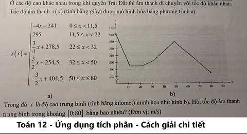 Toán 12: Ở các độ cao khác nhau trong khí quyển Trái Đất thì âm di chuyển vói tốc độ khác nhau.
