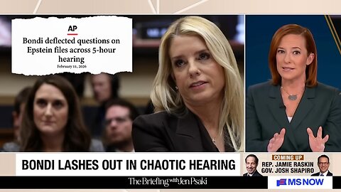 Pam Bondi makes an ABSOLUTE FOOL of herself frantically ducking Epstein questions