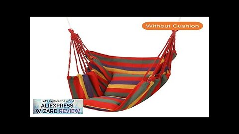 Outdoor Hammock Chair Canvas Leisure Swing Hanging Chair Indoor Outdoor Swing Seat Review