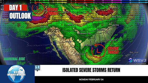 🚨 Feb 24: Severe Storm Risks for Florida & Pacific Northwest!