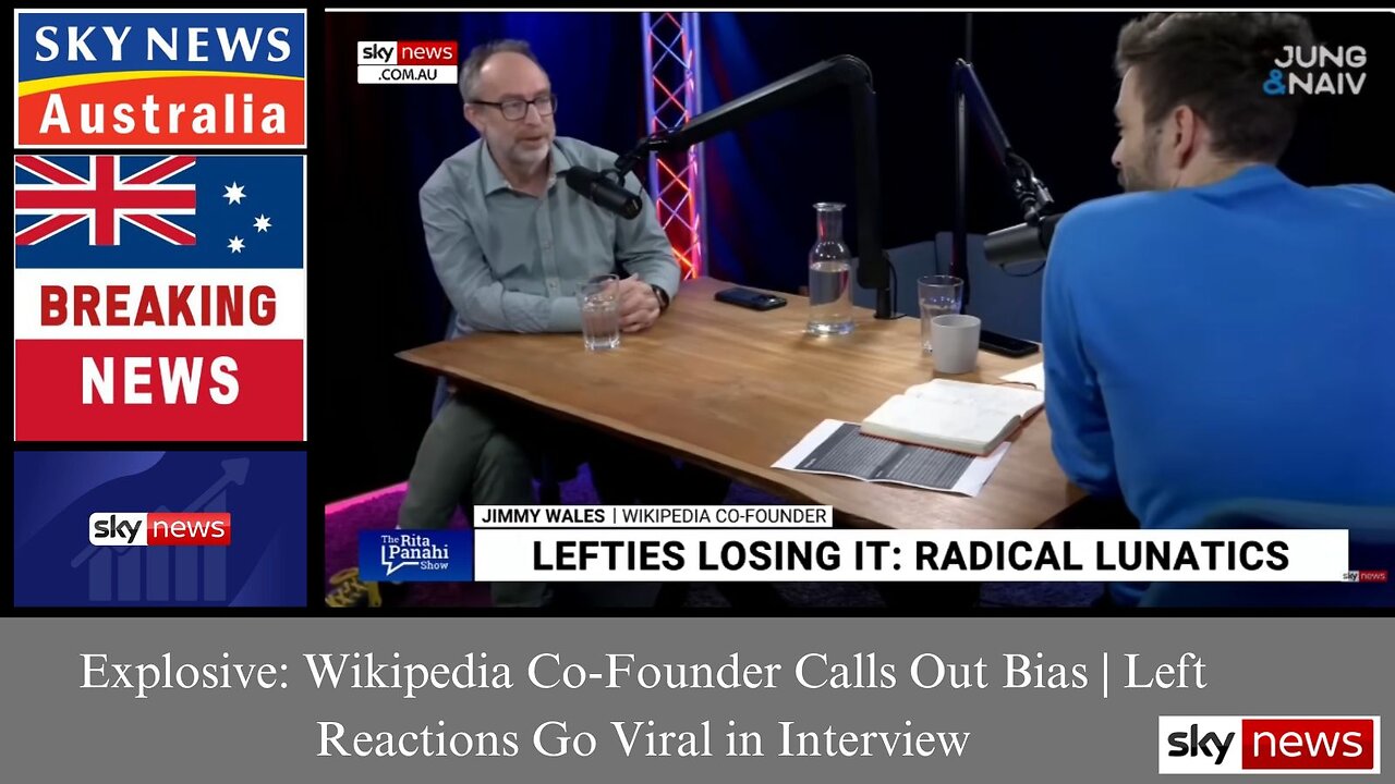 Explosive: Wikipedia Co-Founder Calls Out Bias | Left Reactions Go Viral in Interview