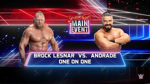 WWE 2k25 Brock Lesnar vs Andrade
