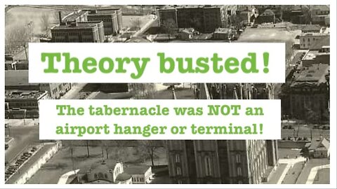 Theory Busted! The tabernacle was NEVER an airport terminal!