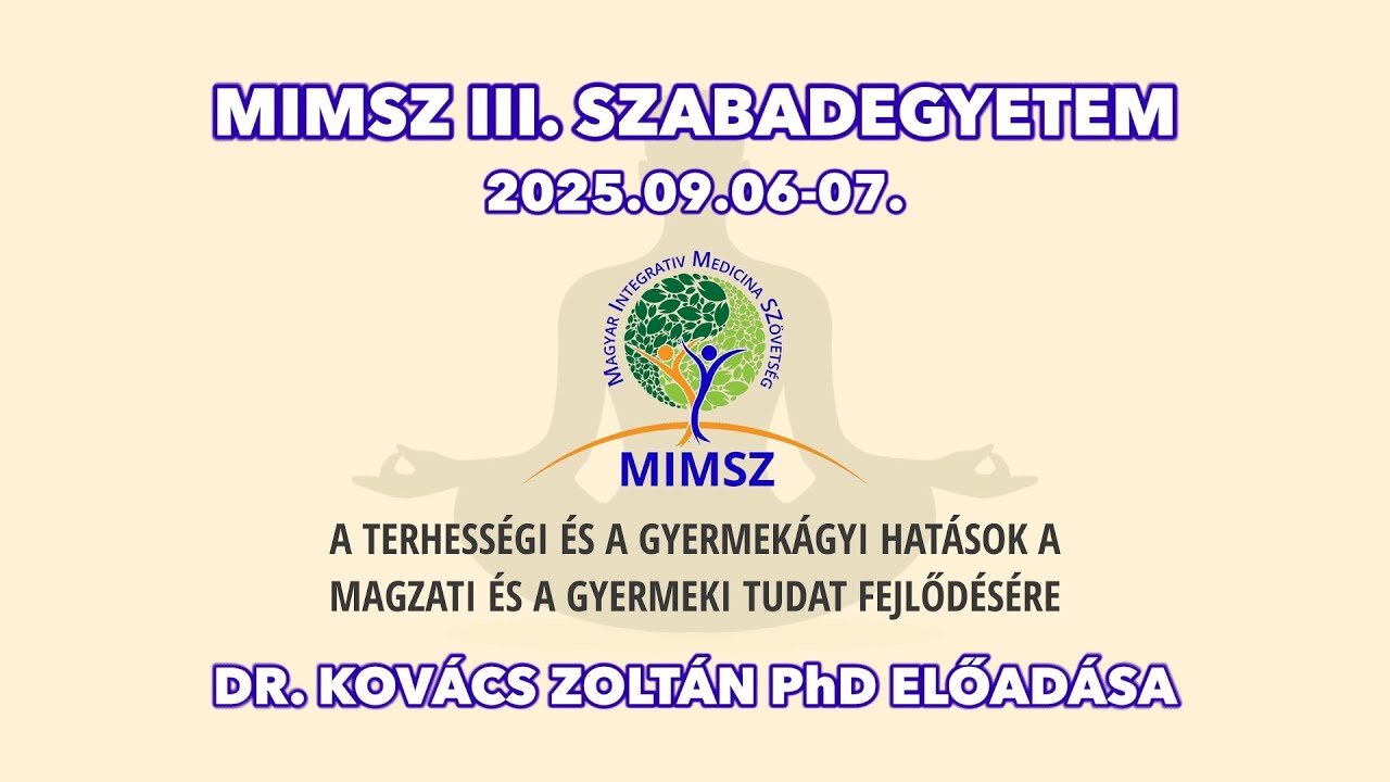 MIMSZ 2025 - Dr. Kovács Zoltán PhD előadása