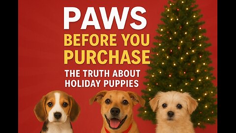 “Paws Before You Purchase: The Truth About Holiday Puppies”