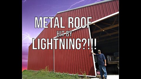 Metal roof hit by lightning?!!! Never seen damage like this before!