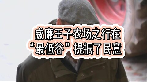 威廉王子农场之行在“最低谷”提振了民意