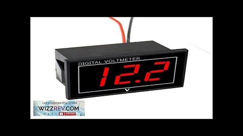 0.56 inch Waterproof Digital LED Voltage Meter DC 5-130V Indicator Voltmeter Review