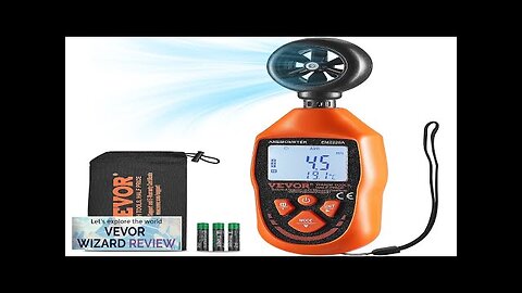 VEVOR Handheld Anemometer 14℉-113℉ Digital Wind Speed Meter Gauge with LED Backlight Review