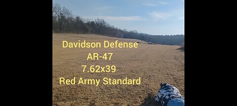 AR-47 at 500 yds ... Red Army Standard 7.62x39 and Davidson Defense AR ... 2.6 moa