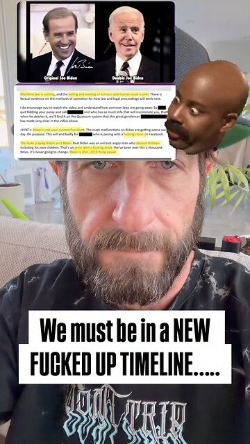 We must be in a NEW FUCKED UP TIMELINE❗