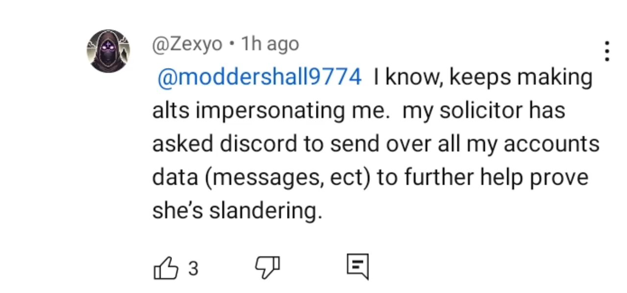exposing zexyo for making false accusations again