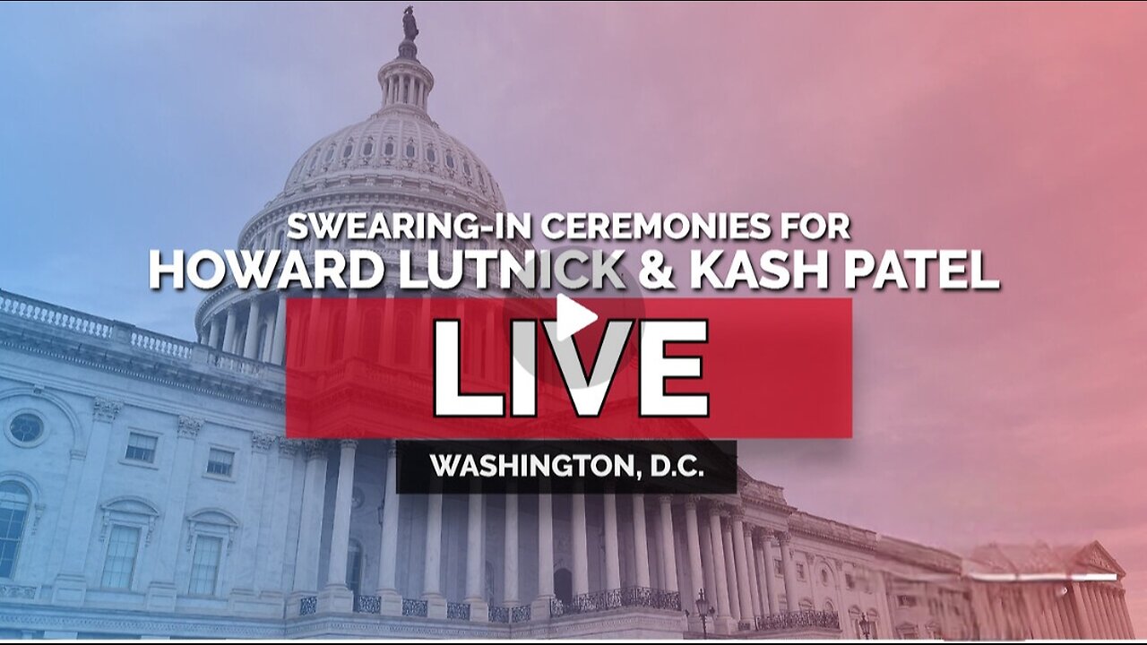 WATCH REPLAY: Swearing-in Ceremonies for Howard Lutnick and Kash Patel, and More - 2/21/25