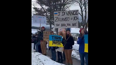 JD Vance & family moved to "undisclosed location" today after met w/ pro-Ukraine protesters