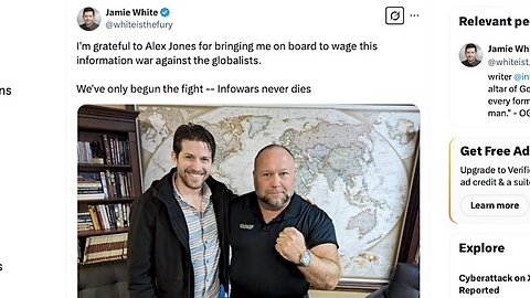 ⚠️ BREAKING 💀 Alex Jones: "We are deeply saddened to inform you that InfoWars Reporter, Jamie White was BRUTALLY murdered around midnight Sunday night due, in part, to the policies of the Soros Austin Texas D.A., Jose Garza!"