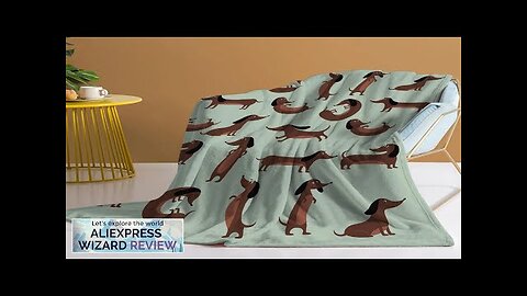 The Dachshund Pose Blanket Printed Throw Blanket Plush Fluffy Flannel Fleece Blanket Review