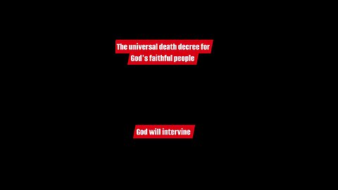 📣📣📣 END-TIME universal death penalty for faithful God's people ⚠️⏰🙏 #EndTimeEvents