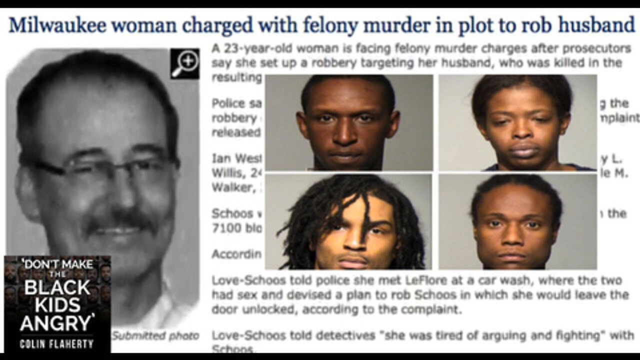 Colin Flaherty: Black Wife and Her Crew Kill Husband
