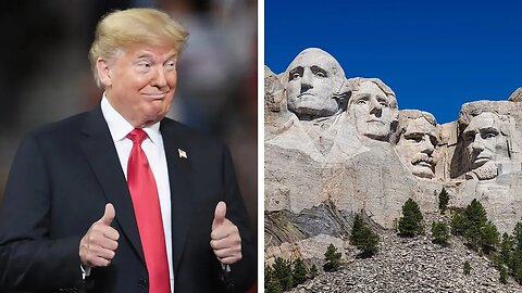 MAGA cultists trying to put Trump on Mt. Rushmore