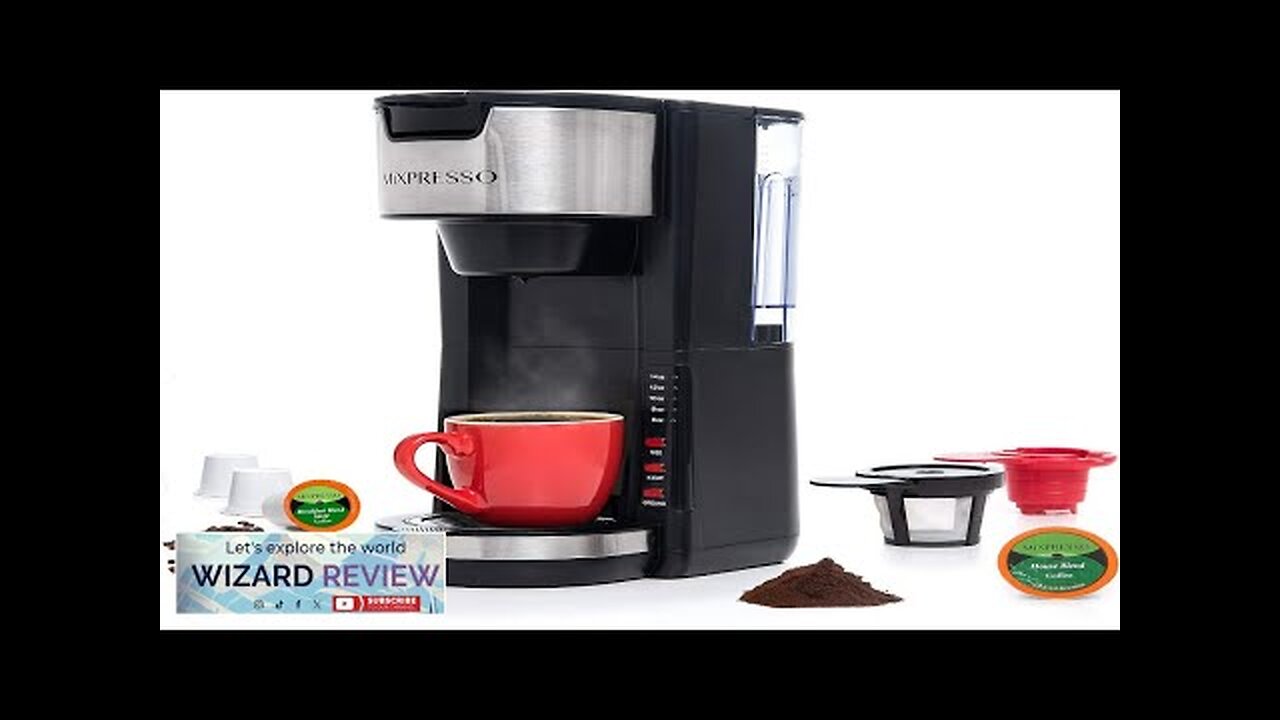 Mixpresso Single Serve Coffee Brewer K-Cup Pods Compatible & Ground Coffee 30 Review