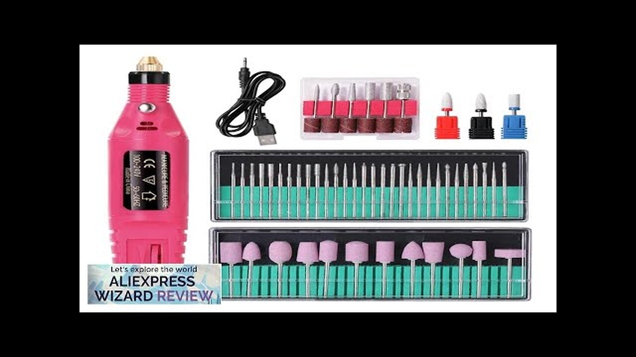 LULAA Electric Nail Drill Machine Set Pedicure Grinding Equipment Mill For Manicure Review