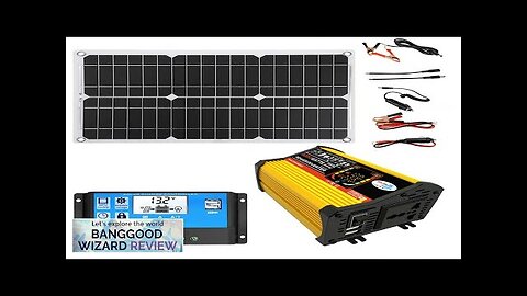 V3.0 18W 12V to 110V/220V Solar Panel Solar Power System Portable 4000W Review