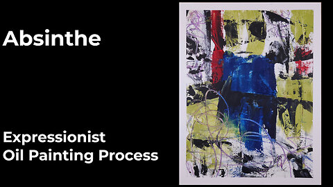 Abstract Painting ASMR Vibes | Slow Layers in Oil & Cold Wax (No. 118 Absinthe)