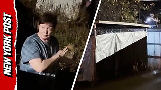 Watch chilling moment neighbor discovers special needs woman locked in dog kennel