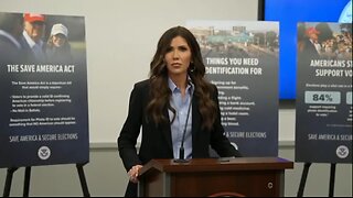 Kristi Noem holds press conference on election security