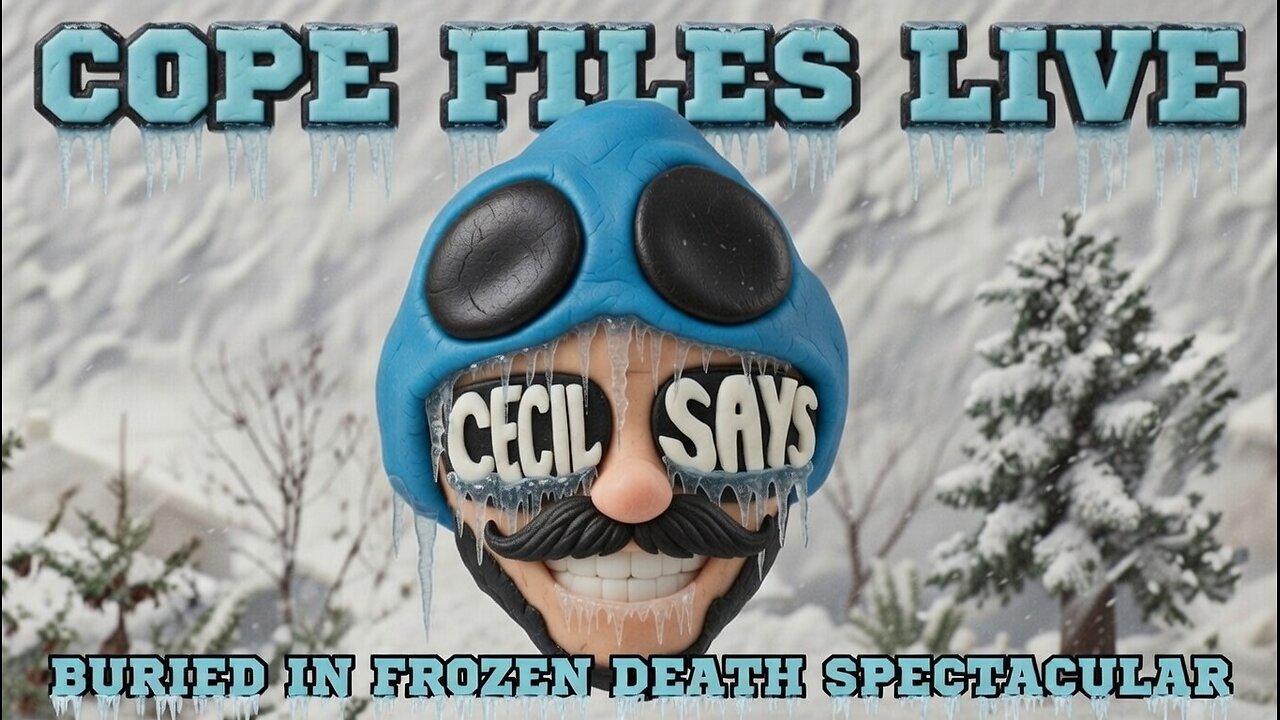 Cope Files Live - Buried In Frozen Death Blizzard Spectacular. 11 pm Eastern