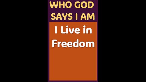 I LIVE IN FREEDOM #wordofgod #Jesus #peace #God #grace #kindness #love #forgiveness #free #good